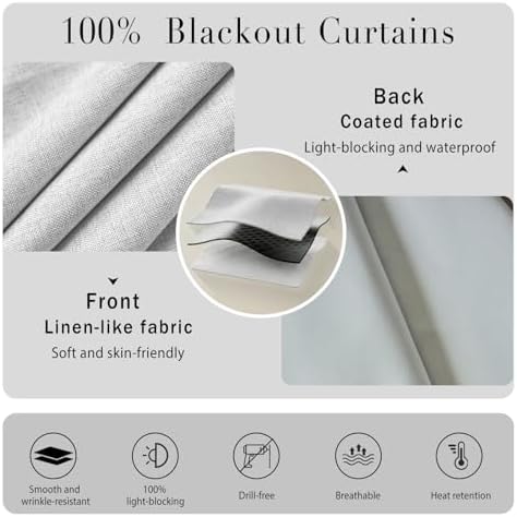 100% Blackout Magic Tape Stick On Curtains Window Shades Pull Down Blackout - Image 4
