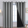 Yakamok Grey Blackout Curtains 90 Inches Long by Yakamok