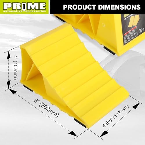 PR1ME Wheel Chocks with Non-Slip Base - Image 4