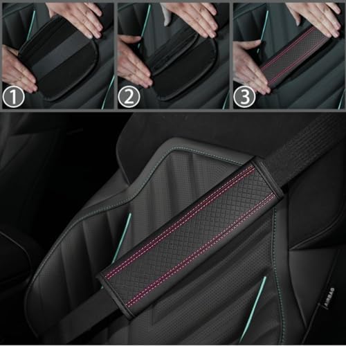 NBTEPEM 10 PCS Leather Car Seat Covers Front Seats Set, 14.5”-15'' Sporty - Image 7