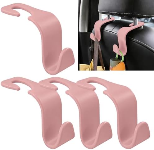 4PCS Car Seat Headrest Hooks, Car Purse Hook, Seat Back Organizer Storage by Unknown