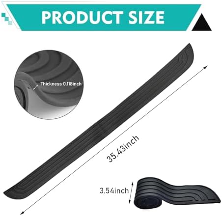 Car Rear Bumper Protector, Resistant Trunk Door Entry Guards, Anti Slip Auto - Image 2
