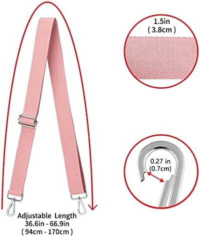 ZOOEASS Wide Shoulder Strap, Adjustable Replacement Belt Crossbody Canvas Bag - Image 3