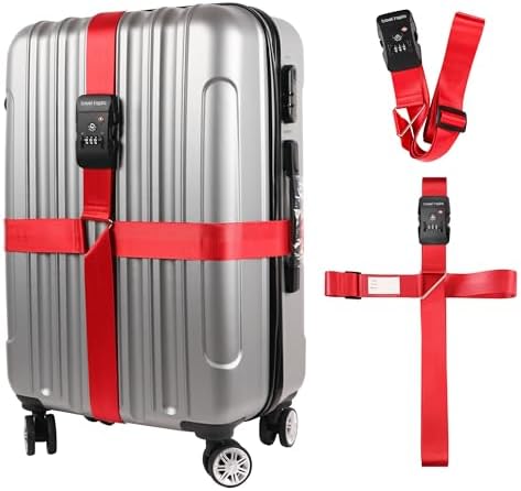Travel Inspira TSA Accepted Long Luggage Cross Straps by TravelInspira