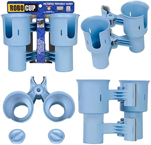 ROBOCUP, Light Blue EZ-Spring, Updated Version, Best Cup Holder by RoboCup