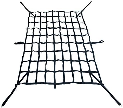 6.5ft Cargo Net for Pickup Truck Bed 64"x49" Adjustable Cross Strap Competiable by LT+Sport