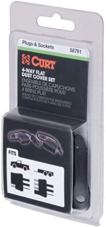 CURT 58761 Vehicle and Trailer-Side 4-Pin Flat Wiring Harness Dust Covers - Image 5