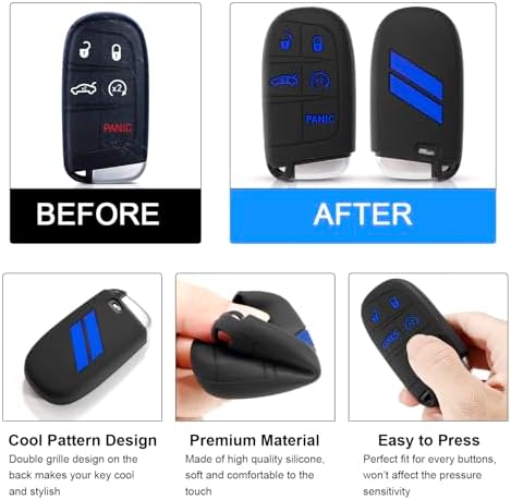 for Dodge Key Fob Cover with Keychain - Image 2