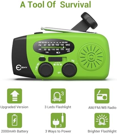 Esky Emergency Hand Crank Radio 7400mAh - Image 6