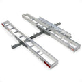 Black Widow Aluminum Double Motorcycle Hitch Carrier, 600 lb, 2 in Hitch by BlackWidow