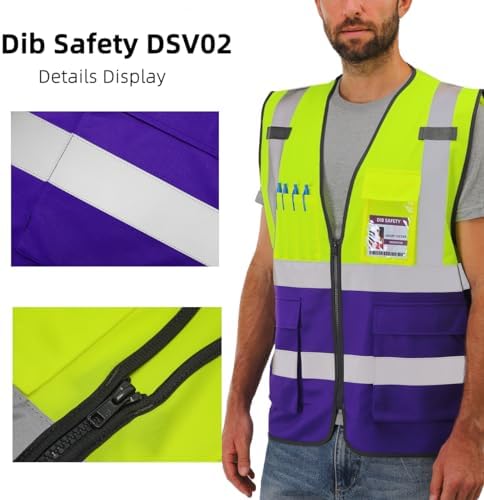 Dib Safety Hi Vis Reflective Safety Vest - Image 4