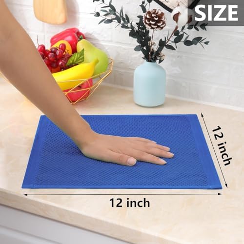 Homaxy 100% Cotton Waffle Weave Kitchen Dish Cloths 18-Pack - Image 5