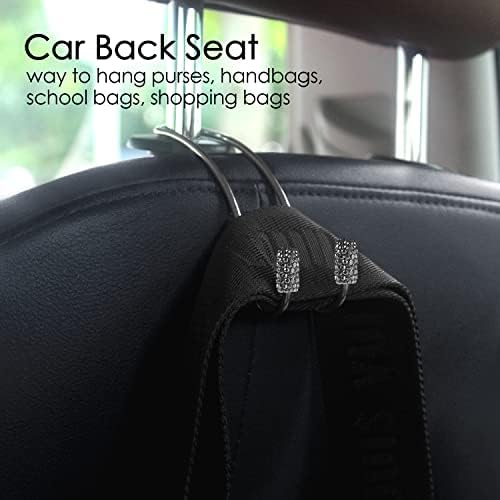 Guoord Bling Auto Hooks, Car Hangers Organizer Seat Headrest Hooks，Bag - Image 2