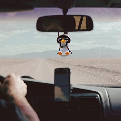 Cool Swinging Duck Car Hanging Ornament, Pendant Interior Rearview Mirror - Image 4