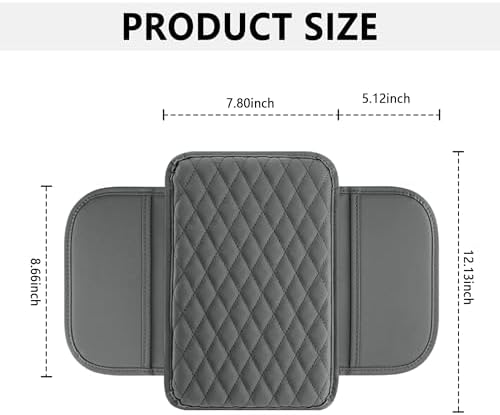 Stacool Upgraded Car Center Console Cover, Microfiber Leather Car Armrest Cover - Image 2
