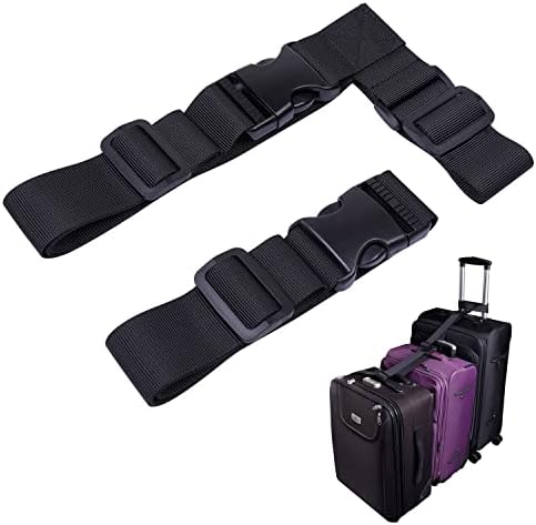 Wisdompro 2 Pack Add a Bag Luggage Strap, Luggage Connector Straps by Wisdompro