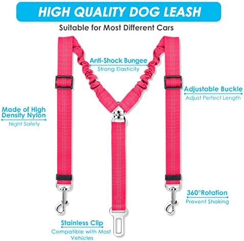 SlowTon Double Dog Seat Belt for Car - Image 3