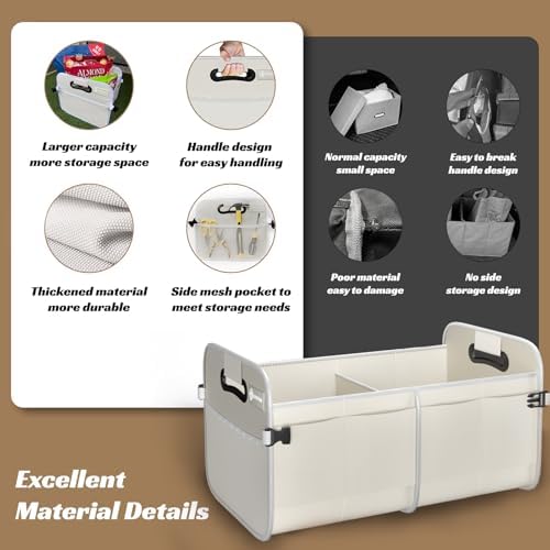 Sposuit Trunk Organizer for Car - 70L Collapsible Sturdy Car Storage - Image 6