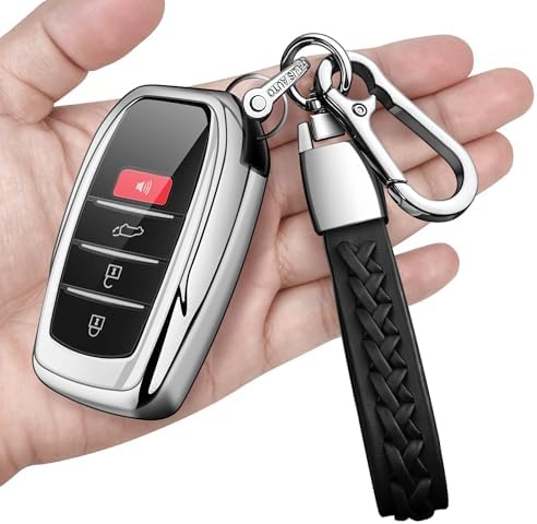 Key Fob Cover with keychain Compatible with Toyota 2025-2026 Camry 4Runner by Autophone