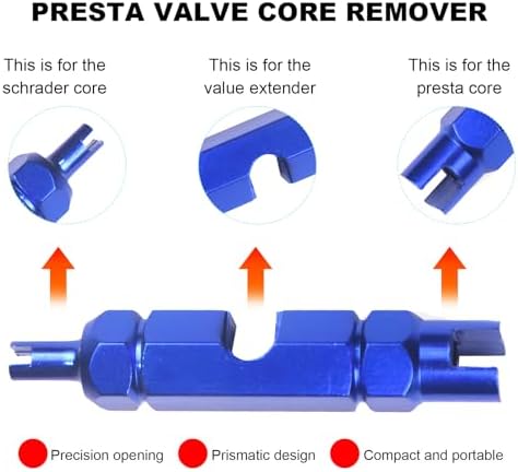 13 PCS Bicycle Valve Core Remover Tool Kit, Metal Bike Valve Cores Replacement - Image 3