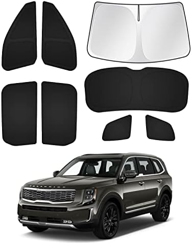 Canvcle Windshield Sun Shade for 2020-2025 2026 Kia Telluride Accessories by Canvcle