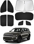 Canvcle Windshield Sun Shade for 2020-2025 2026 Kia Telluride Accessories by Canvcle