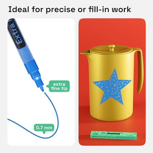 ARTISTRO Blue Acrylic Paint Markers - Image 3
