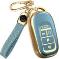 Lucrum Compatible with Honda Key Fob Cover & Keychain by Lucrum
