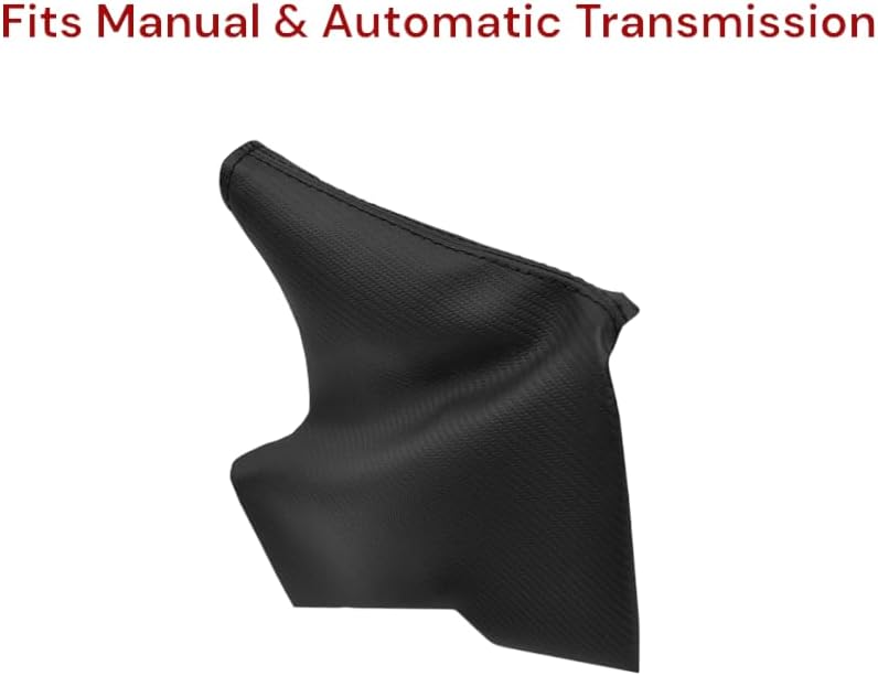 Carbon Fiber Synthetic Leather Parking Brake & Shift Boot Cover Compatible - Image 5