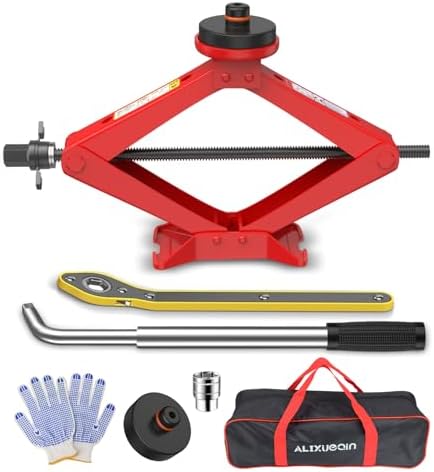 Car Jack Kit 2.5 Ton Scissor Jack by ALIXUEQINPortableToolAssistant