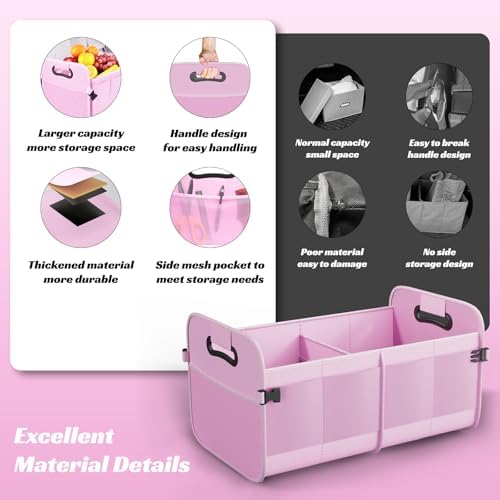 Sposuit Trunk Organizer for Car - 70L Collapsible Sturdy Car Storage - Image 6