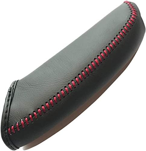 Loncky Black Genuine Leather Handbrake Cover - Image 3