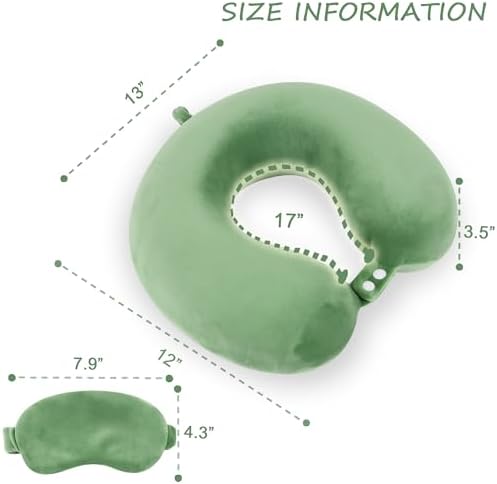 Sexysamba Pure Memory Foam Travel Pillow Set - Image 2