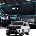 Wigoo for Ford Expedition Windshield Sunshade, Custom Fit, Keeps Car Cool by wigoo