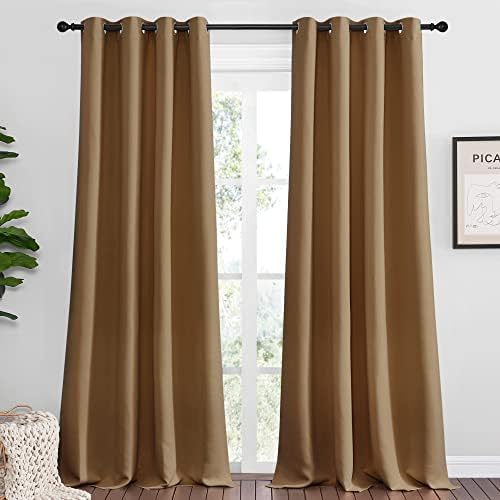 NICETOWN Sleek Blackout Curtains 102 inches Length by NICETOWN