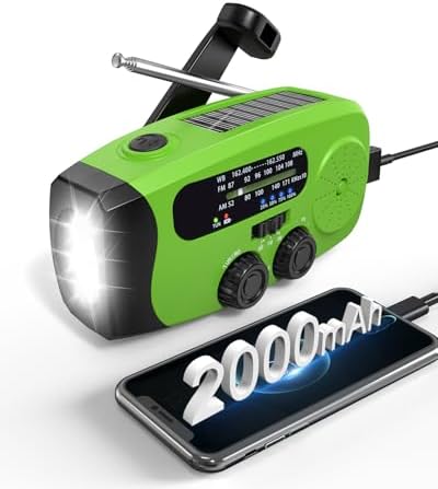 Hand Crank Radio with AM/FM/NOAA Weather Bands, by EMGYKIT