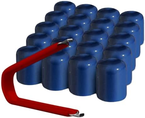 ColorLugs Vinyl Lug Nut Cover | Blue | Flexible Fit Wheel Lug Nut Cap | Fits 17 by Colorlugs