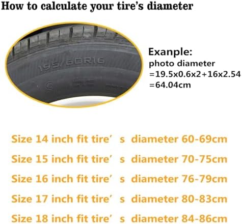 Spare Tire Cover PU Leather, Waterproof Dust-Proof Wheel Cover - Image 5
