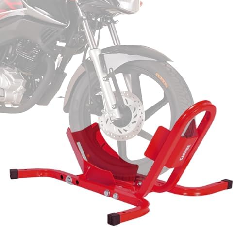 Garvee 1800 Lb Capacity Heavy Duty Motorcycle Wheel Chock – Red by Garvee