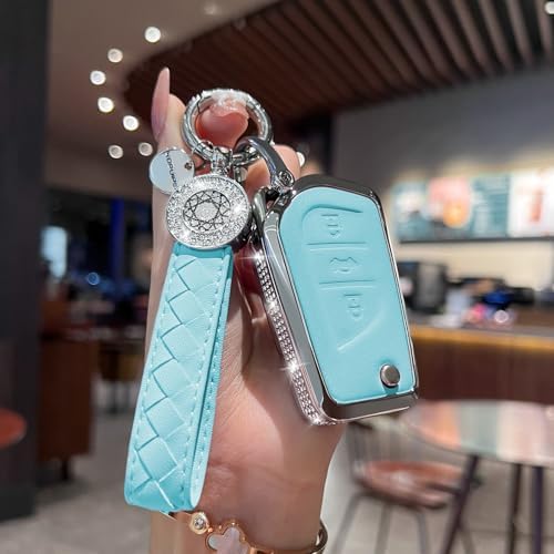 for Toyota Key Fob Cover with Keychain, 3 Buttons - Image 2