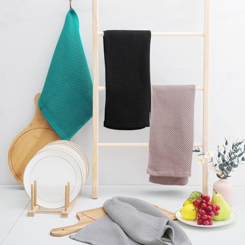 Homaxy 100% Cotton Waffle Weave Kitchen Dish Towels 18-Pack - Image 6