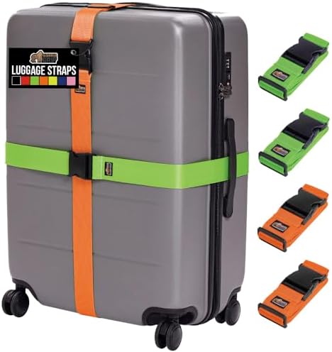 GORILLA GRIP Heavy Duty Luggage Straps by GorillaGrip