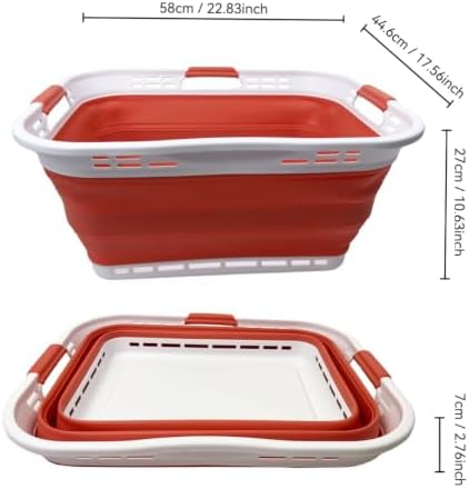 SAMMART 42L Collapsible Plastic Storage Basket - Image 5