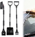 3 in 1 Car Snow Brush, Ice Scraper, Telescoping Snow Shovel by TEALLAUREL