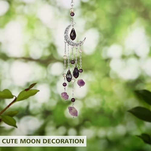 Car Rear View Mirror Accessories Cute Hanging Ornament, Unique Moon Boho - Image 2