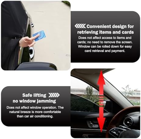2 PCS Car Window Shades, Stretchable Side Window Full Coverage Sun Shade - Image 7