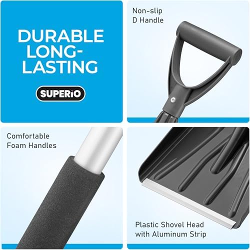 Plastic Snow Shovel for Car Folding Collapsible Emergency Shovel for Driveway - Image 4