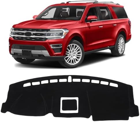 KUST Black Dash Cover for Ford Expedition 2018-2021 Dashboard Cover Non-Slip by KUST