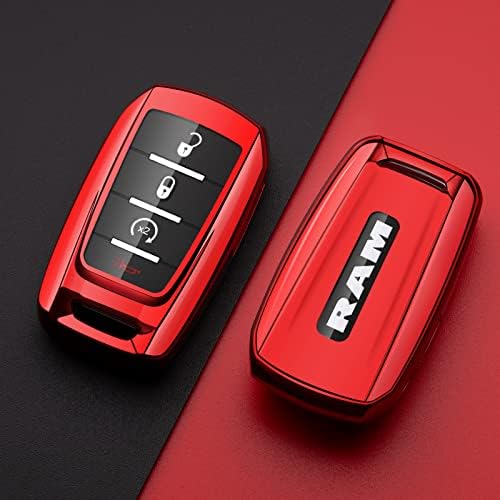 Compatible with Dodge Ram Key Fob Cover 1500 2500 3500 Red Car Accessories - Image 4