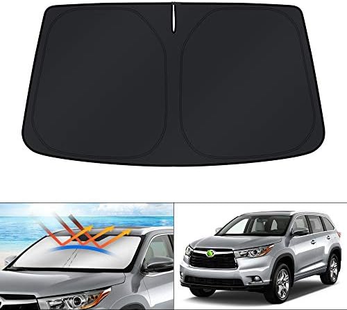KUST Windshield Sun Shade for Toyota Highlander 2014-2017 2018 2019 Window by KUST